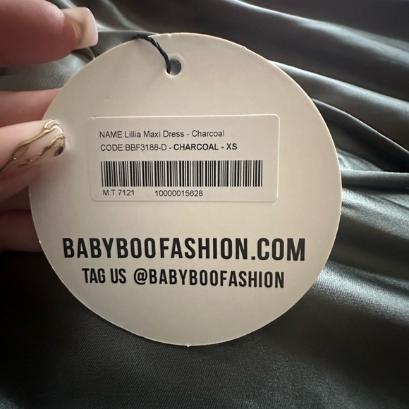 NWT Babyboo Lillia Maxi Dress - Charcoal - Picture 8 of 8